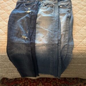 Women’s Jeans Bundle (Set of 3) – Abercrombie Size 26/2 & Express Size 2 Short